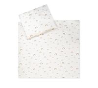Julius Zöllner Parure de lit pour bébé 100% coton organique, standard 100 par Oeko-Tex, fabriquée en Allemagne, taille 80 x 80 + 35 x 40 cm, arc-en-ciel
