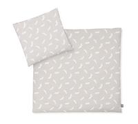 Julius Zöllner Parure de lit pour Enfant en Jersey 80 x 80 cm + 35 x 40 cm, 2 pièces, Housse de Couette et taie d'oreiller, 100% Jersey de Coton, avec Fermeture éclair, Standard 100 par Oeko-Tex