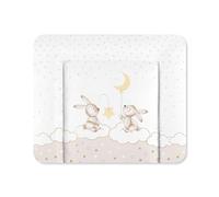 Julius Zöllner Softy Matelas à langer, 75 x 75 cm, imperméable et lavable, fabriqué en Allemagne, certifié Oeko-Tex Standard 100, motif lapin de rêve