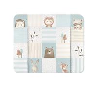 Julius Zöllner Softy Matelas à langer 85 x 75 cm, imperméable et lavable, fabriqué en Allemagne, certifié Öko-Tex Standard 100, amis de la forêt