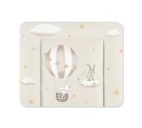 Julius Zöllner® Softy Matelas à langer, souple, 75 x 75 cm, pour table à langer, pour bébé, film imperméable et lavable, fabriqué en Allemagne, certifié Oeko-Tex Standard 100, motif étoile