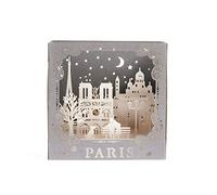 Jullynice Cartes de vœux pop-up 3D Paris pour anniversaire, amour, fête des mères, remerciements, anniversaire de mariage, remise de diplôme