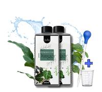 JULU Engrais Deluxe pour culture hydroponique pour plantes d'intérieur - Plus de 200 l d'eau d'arrosage - Engrais liquide - Plantes fortes et saines - Avec pipette et verre doseur - 2 x 250 ml