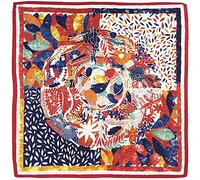 Julunar Foulard de tête carré en satin pour femme, grand, 88,9 cm, avec emballage cadeau, Large