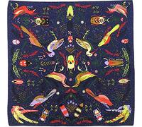 Julunar Foulard de tête carré en satin pour femme, grand, 88,9 cm, avec emballage cadeau, Large