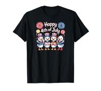 July Fourth July 4th Independence Day American Flag Duck T-Shirt