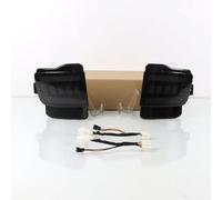 July King Lumière de frein de voiture LED compatible for Toyota Land Cruiser 2016-2020, Noir Shell, lumière de conduite de nuit DRL + lumière de frein + Streamer jaune signaux de virage
