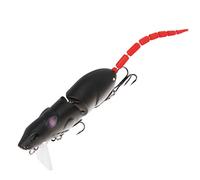 JULYKAI Appât de leurre de pêche en Forme de Souris, appât Artificiel, pour Perche Jaune de Bar(A)