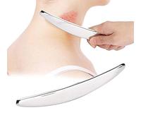 JULYKAI Outil de Plaque de Massage, 304 en Acier Inoxydable IASTM Gua Sha Board Acupuncture Scraping Massager Tool Outil de Massage de grattage Facial