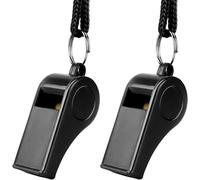 Jum-2pièces Sifflet De Survie,Plastique Sifflets En Arbitre Avec Cordon,Defense Anti Chien Agression,Outdoor Décompression Siffler,Enfant Sports Whistle,Avertisseur Sécurité Rappel,Pour Football Sport