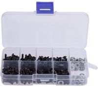 jum-Kits De Vis De Voiture Rc,Kit De Vis Rc Universel Ensemble D'Assortiment De Vis,Ensemble De Vis À Tête Plate Et Ronde Boîte D'Accessoires Pour Voiture Rc 1/10 Hsp(180Pcs)