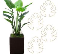 jum-Monstera Lot De 4 Supports Pour Plantes D'Intérieur,Tuteurs EnMétal En Forme De Feuille Pour Plantes Grimpantes EtMonstera
