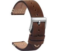 jum-Montre Bracelets Cuir 20Mm-Remplacement Bracelets De Montre Dégagement Rapide Noir Doux Sport Pour Hommes Dames-Montres Intelligentes Connectée Boucle Fermoir-18Mm 19Mm 21Mm 22Mm