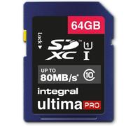 jum-Ultimapro-Memory Card 64 Gb Sdhc/Xc 80Mb/S Class 10 Uhs-I U1