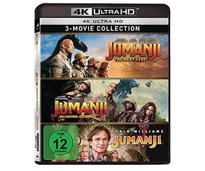 Jumanji 1-3 - 3-Disc-Set (4K Ultra-HD, Limited Edition) exklusiv bei Amazon.de [Blu-ray] [Édition Limitée]
