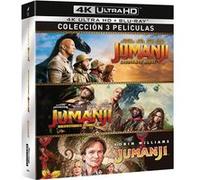 Jumanji: 1995 + Jumanji : Bienvenue dans la jungle + Jumanji: Next Level (4K UHD + BD) [Blu-ray] G