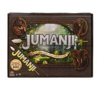 Spin Master Games - Jeu Jumanji avec Plateau Bois Retro - Jeu de Société Famille avec Nombreux Défis - Ambiance du Film Jumanji - Version Française - Jouet Enfant 8 Ans Et +