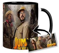 Jumanji The Next Level Dwayne Johnson Karen Gillan Jack Black Kevin Hart A Tasse Ceramique Intérieure et Poignée Noire Mug