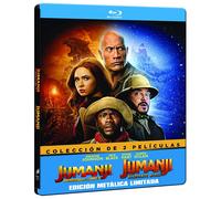 Jumanji: Welcome To The Jungle (2017) + Jumanji: The Next Level (2019) Steelbook / Jumanji 1 + 2 (Blu Ray)