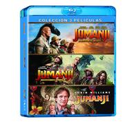 Jumanji: Welcome To The Jungle (2017), The Next Level (2019) + Jumanji (1995) Pack (Blu Ray)