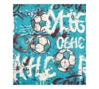 JUMBEAR Autocollant magnétique coloré pour lave-vaisselle Motif football 58,4 x 66 cm