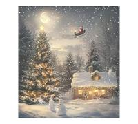 JUMBEAR Autocollant magnétique étanche pour lave-vaisselle avec inscription « Happy Christmas Eve » - 58,4 x 66 cm