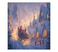 JUMBEAR Autocollant magnétique étanche pour lave-vaisselle avec inscription « Happy Christmas Eve » - 58,4 x 66 cm