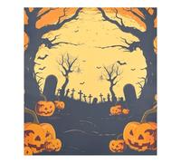 JUMBEAR Autocollant magnétique étanche pour lave-vaisselle Halloween Night - 58,4 x 66 cm