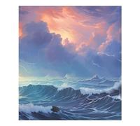 JUMBEAR Autocollant magnétique étanche pour lave-vaisselle Motif A Stormy Night 58,4 x 66 cm