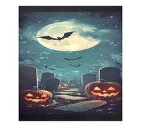 JUMBEAR Autocollant magnétique étanche pour lave-vaisselle Motif Happy Halloween Night 58,4 x 66 cm