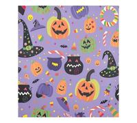 JUMBEAR Autocollant magnétique imperméable pour lave-vaisselle Motif citrouille et chapeau de sorcière 58,4 x 66 cm
