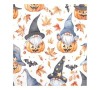 JUMBEAR Autocollant magnétique imperméable pour lave-vaisselle Motif nain et citrouilles 58,4 x 66 cm