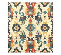 JUMBEAR Autocollant magnétique pour lave-vaisselle - Imprimé ethnique rétro - Étanche - Pour réfrigérateur, armoire - 58,4 x 66 cm