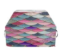 JUMBEAR Belle housse colorée en forme d'écailles de sirène pour barbecue Weber, Brinkmann, Char-Broil - Grande housse de barbecue résistante aux UV et imperméable, indéchirable (165 x 63,5 x 114 cm)
