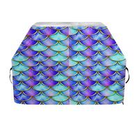 JUMBEAR Belle housse colorée en forme d'écailles de sirène pour barbecue Weber, Brinkmann, Char-Broil - Grande housse de barbecue résistante aux UV et imperméable, indéchirable (165 x 63,5 x 114 cm)