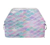 JUMBEAR Belle housse colorée en forme d'écailles de sirène pour barbecue Weber, Brinkmann, Char-Broil - Grande housse de barbecue résistante aux UV et imperméable, indéchirable (165 x 63,5 x 114 cm)