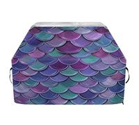 JUMBEAR Belle housse colorée en forme d'écailles de sirène pour barbecue Weber, Brinkmann, Char-Broil - Grande housse de barbecue résistante aux UV et imperméable, indéchirable (165 x 63,5 x 114 cm)