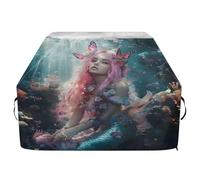 JUMBEAR Belle housse de barbecue en forme de sirène pour Weber, Brinkmann, Char-Broil - Grande housse de barbecue résistante aux UV et imperméable à l'eau indéchirable (165 x 63,5 x 114 cm)
