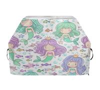 JUMBEAR Belle housse de barbecue en forme de sirène pour Weber, Brinkmann, Char-Broil - Grande housse de barbecue résistante aux UV et imperméable, indéchirable (165 x 63,5 x 114 cm)
