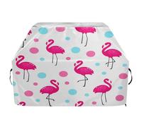 JUMBEAR Belle housse de barbecue flamant rose, housse de barbecue compatible avec Weber, Brinkmann, Char-Broil - Grande housse de barbecue très résistante, résistante aux UV et imperméable