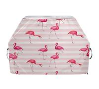 JUMBEAR Belle housse de barbecue flamant rose, housse de barbecue compatible avec Weber, Brinkmann, Char-Broil - Grande housse de barbecue très résistante, résistante aux UV et imperméable