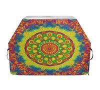 JUMBEAR Belle housse de barbecue Mandala pour Weber, Brinkmann, Char-Broil - Grande housse de barbecue résistante aux UV et imperméable, indéchirable (165 x 63,5 x 114 cm)