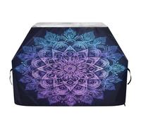 JUMBEAR Belle housse de barbecue Mandala pour Weber, Brinkmann, Char-Broil - Grande housse de barbecue résistante aux UV et imperméable à l'eau indéchirable (165 x 63,5 x 114 cm)