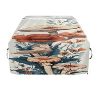 JUMBEAR Belle housse de barbecue motif champignons sauvages, housse de barbecue compatible avec Weber, Brinkmann, Char-Broil - Grande housse de barbecue très résistante, résistante aux UV et