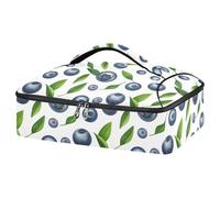 JUMBEAR Blueberry Cocotte isotherme pour aliments chauds ou froids, sac fourre-tout pour lasagnes, fêtes, pique-niques, plage, convient aux plats de cuisson de 22,9 x 33 cm