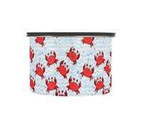 JUMBEAR Boîte à café hermétique en acier inoxydable pour café, thé, noix, sucre - Motif crabe mignon - 500 ml