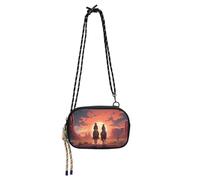 JUMBEAR Cowboy Rides A Horse Across The Desert Sac à bandoulière pour femme et homme, sac à main pour téléphone, portefeuille pour femmes, filles, voyage, shopping, travail, usage quotidien