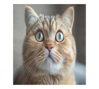 JUMBEAR Dazed Cat Aimant de lave-vaisselle étanche pour réfrigérateur, armoire, électroménager, 58,4 x 66 cm