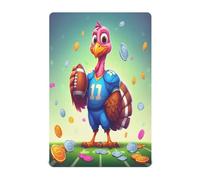 JUMBEAR Drap-housse doux et facile d'entretien - Motif Turquie portant un panier de football - Pour landau de nouveau-né - Confortable et respirant - Pour berceau de bébé garçon et fille - Taille M