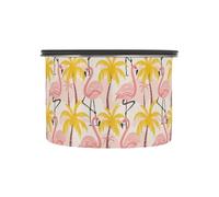 JUMBEAR Flamingo Boîte à café hermétique en acier inoxydable pour grains de café, thé, noix, sucre 500 ml